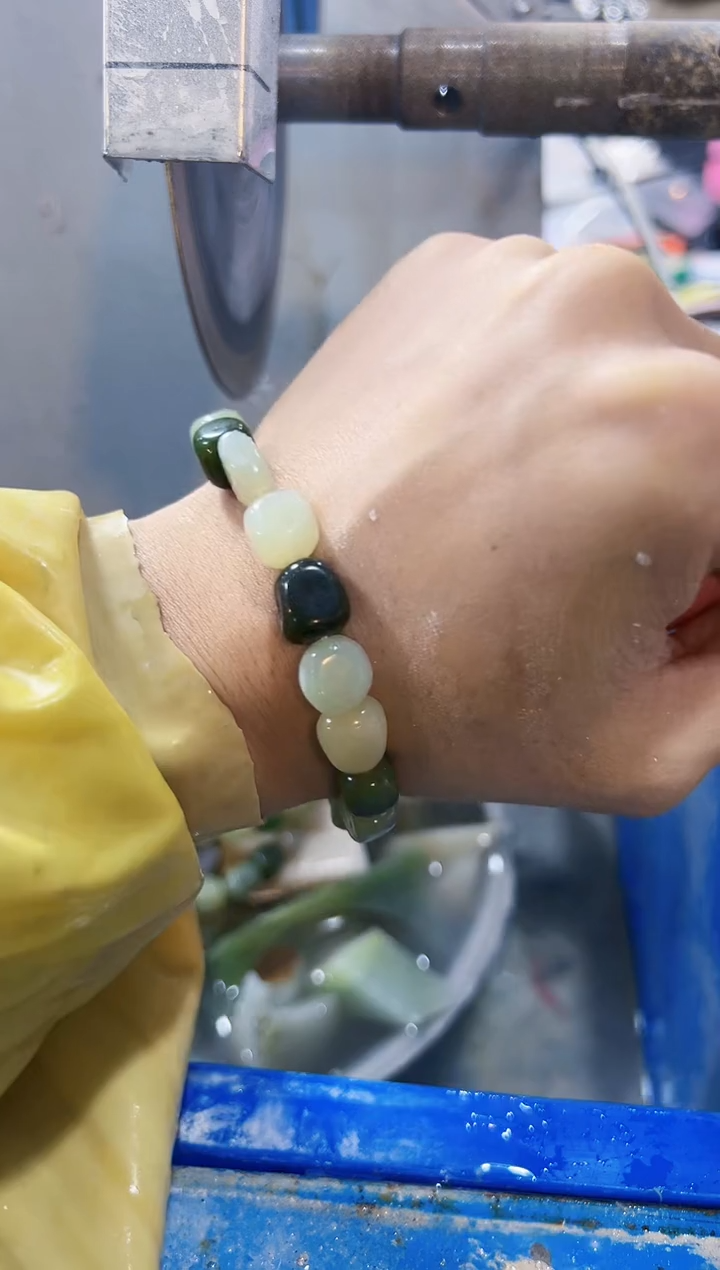 【闪购商品】和田玉（碧玉）挂件未镶嵌和田玉多宝手串