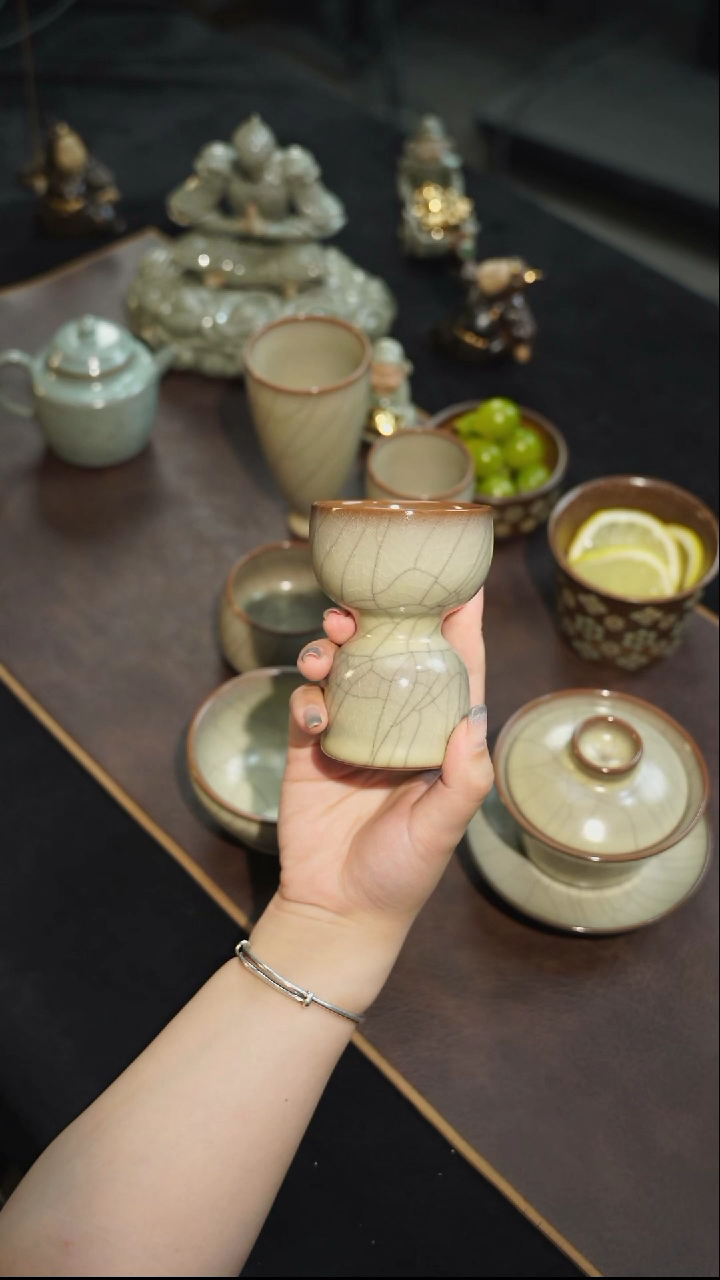 【闪购商品】杯瓷茶记 陈路军 高足杯