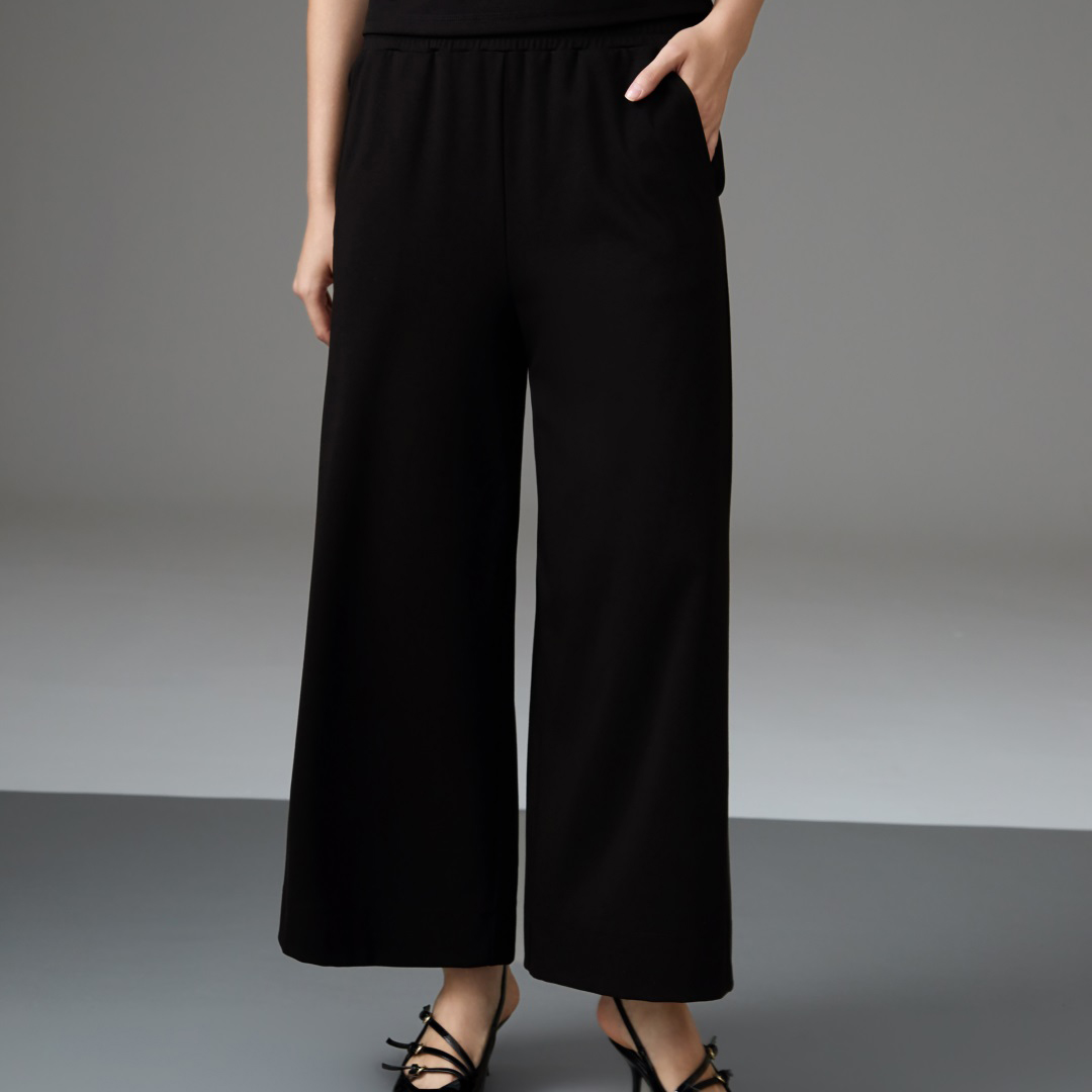 [直播]奥地利兰精超细旦莫代尔柔润垂顺9分阔腿裤