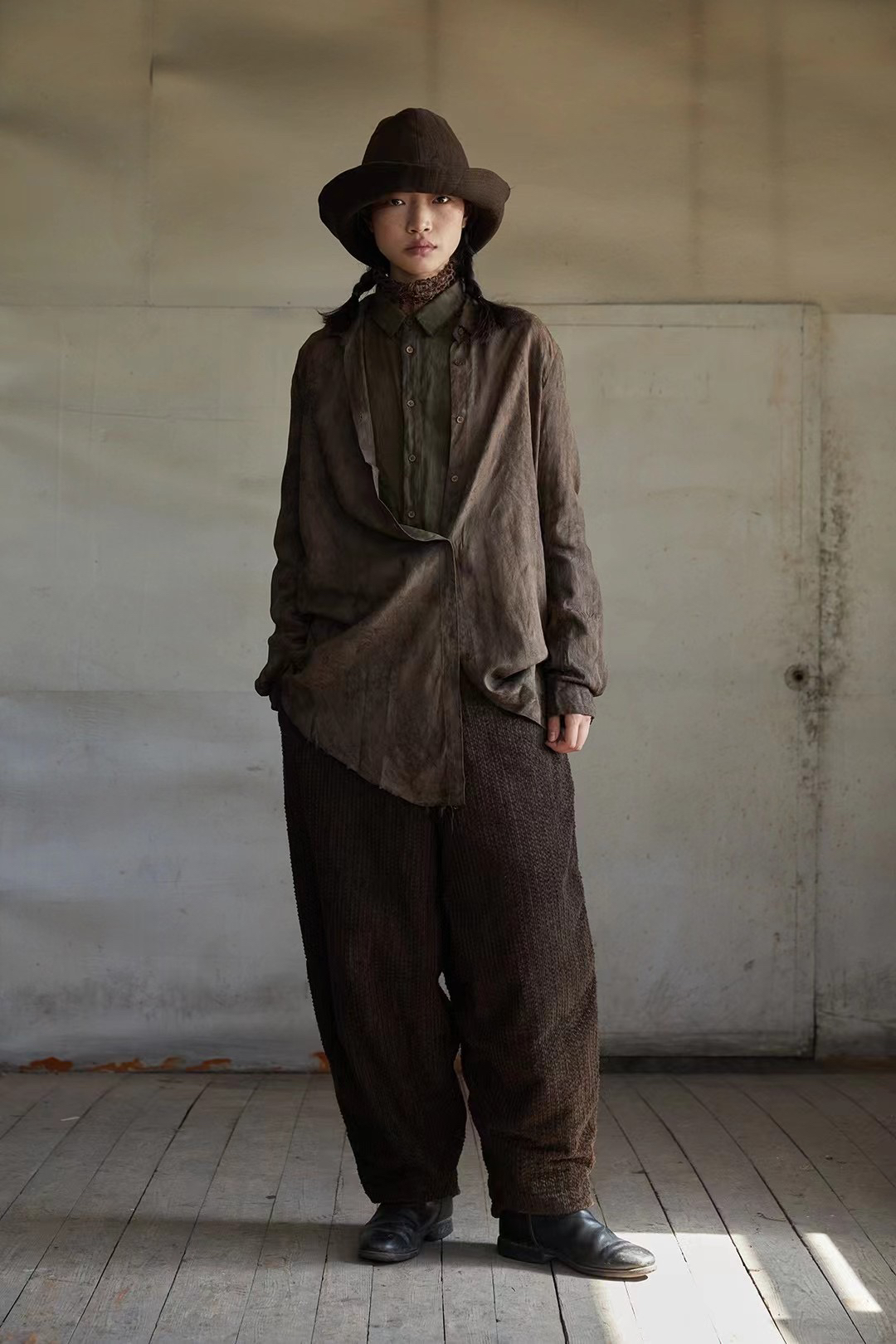 左岸迷香 原创设计 秋冬新款棉裤 阔腿保暖有型 FW3022