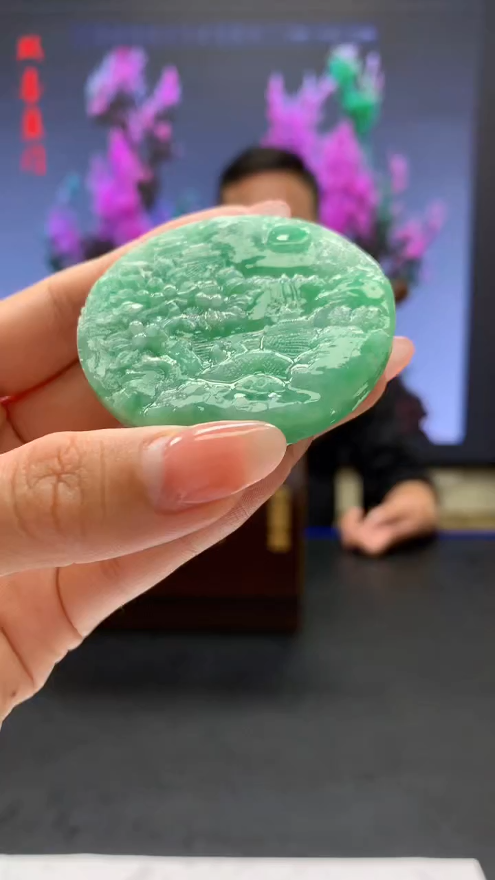 【闪购商品】定制翡翠未镶嵌3123hm-毛货69山水