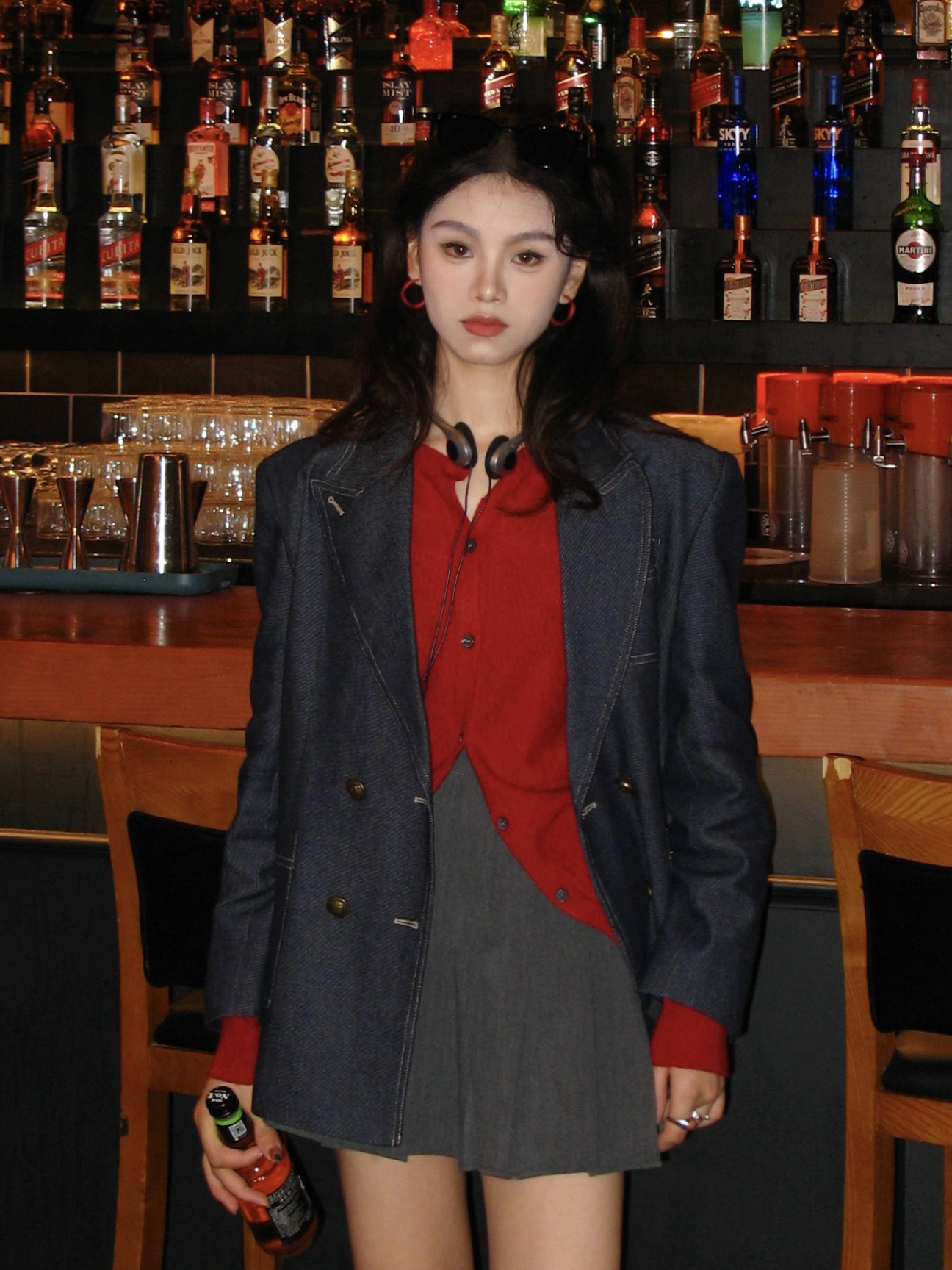 Zdenka｜【蓝调时刻】miu系高级简约时尚百搭丹宁牛仔西装外套