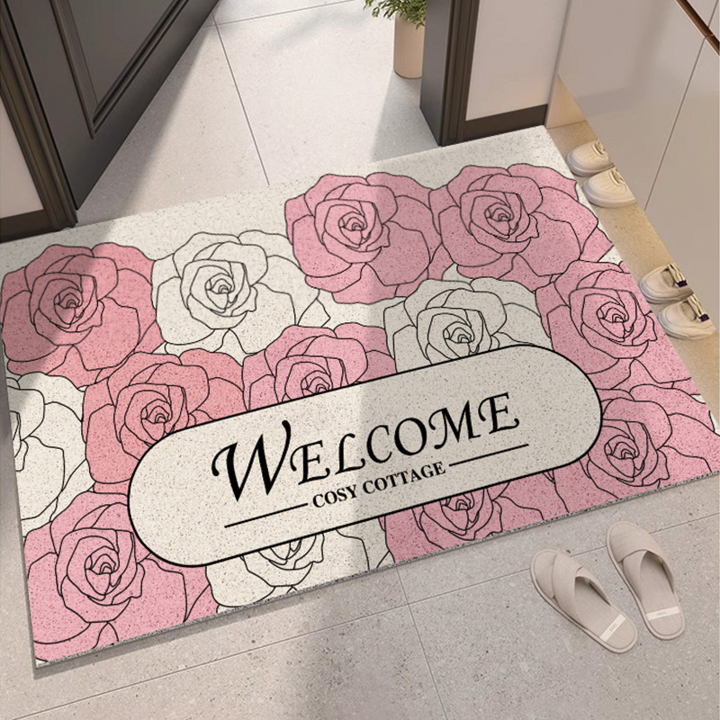 轻奢入户门地垫家用除尘防滑脚垫门口玄关垫子进户门地毯耐脏可裁