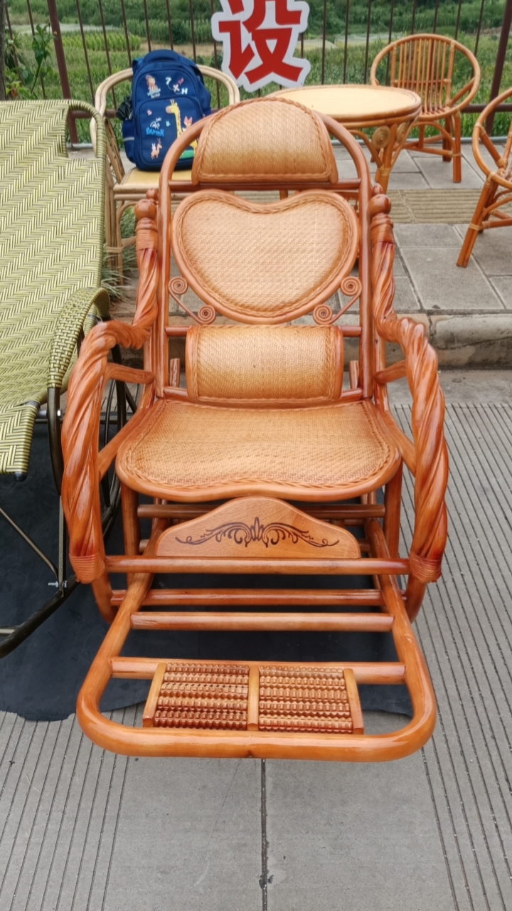 印尼天然真藤摇椅高档成人懒人躺椅阳台家具休闲椅逍遥椅爆款家用