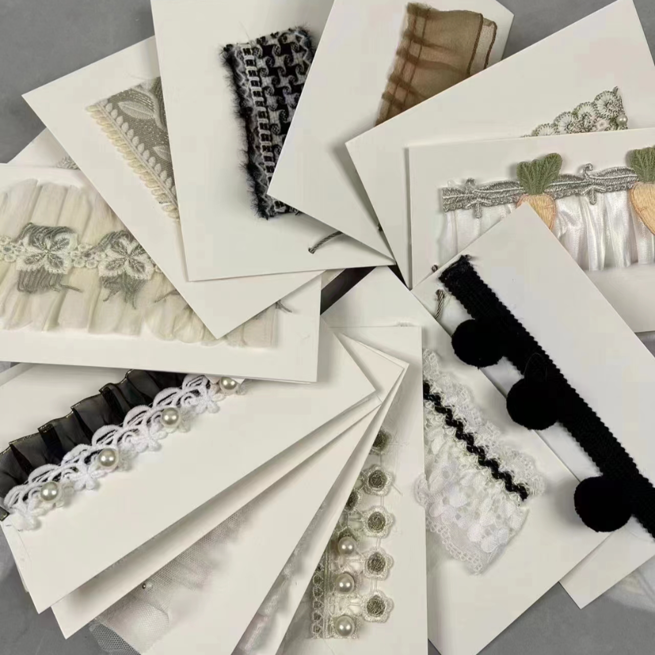 柯桥花边厂家2025花边零裁包邮升级版23款样品窗帘绑带