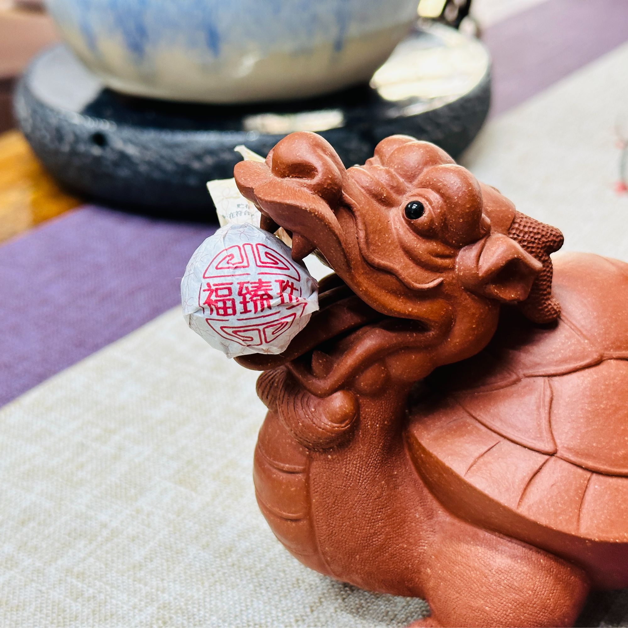 【福海茶行】2018年福臻珠紧压白茶.寿眉                         