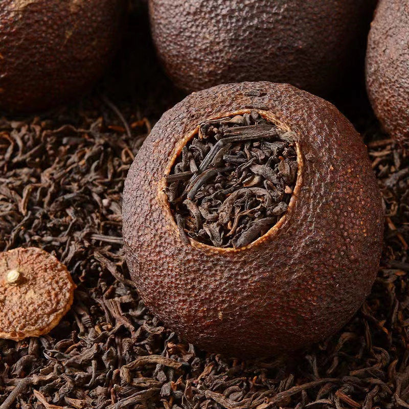 （比较差） 大球【大红柑】新会柑+金牙普洱料  袋装 500g