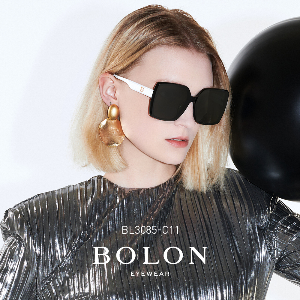 BOLON暴龙眼镜新品网红偏光太阳镜简约同款大框墨镜潮BL3085