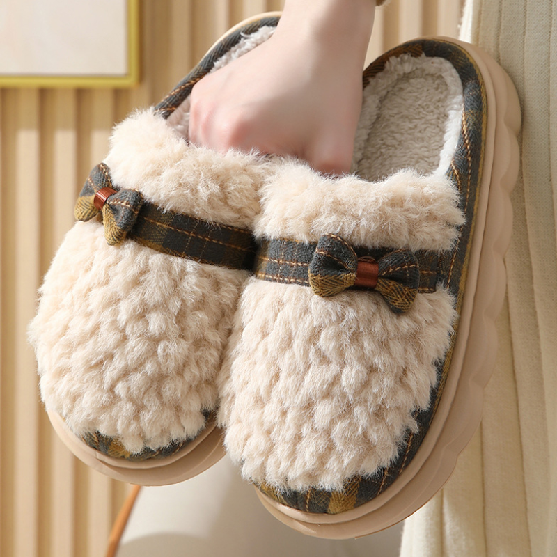 棉拖鞋eva女士冬季 家居保暖舒适 情侣2023新款秋冬厚底毛毛拖鞋