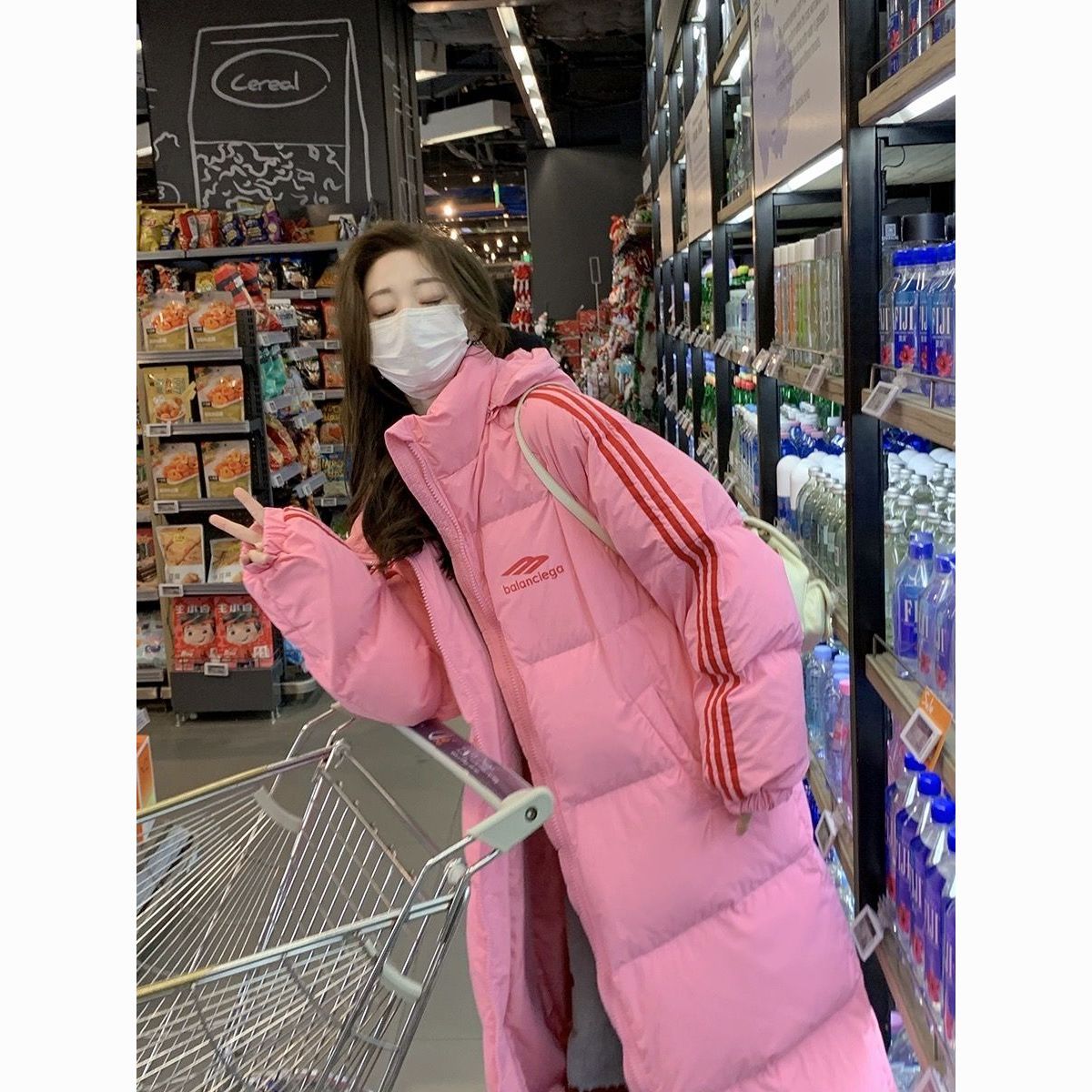 波司澄羽绒服女长款过膝加厚韩版宽松大被子保暖白鸭绒冬休闲百搭