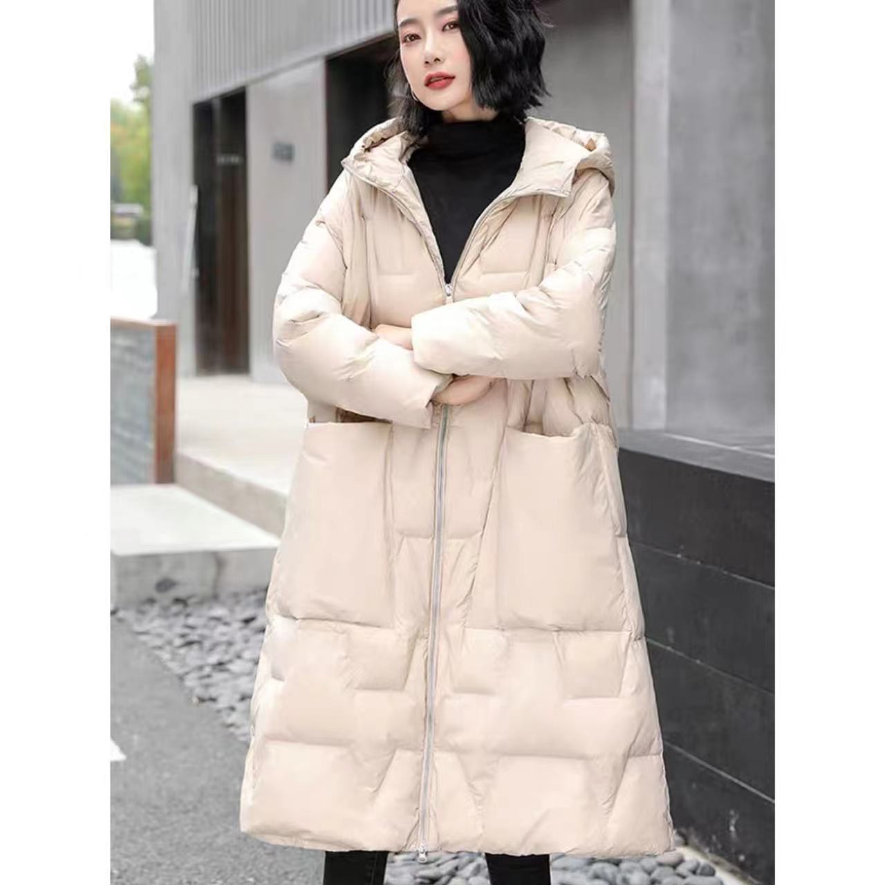 车王缇娜【白鸭绒服】新款显瘦外套休闲潮女16230[LYZ]T