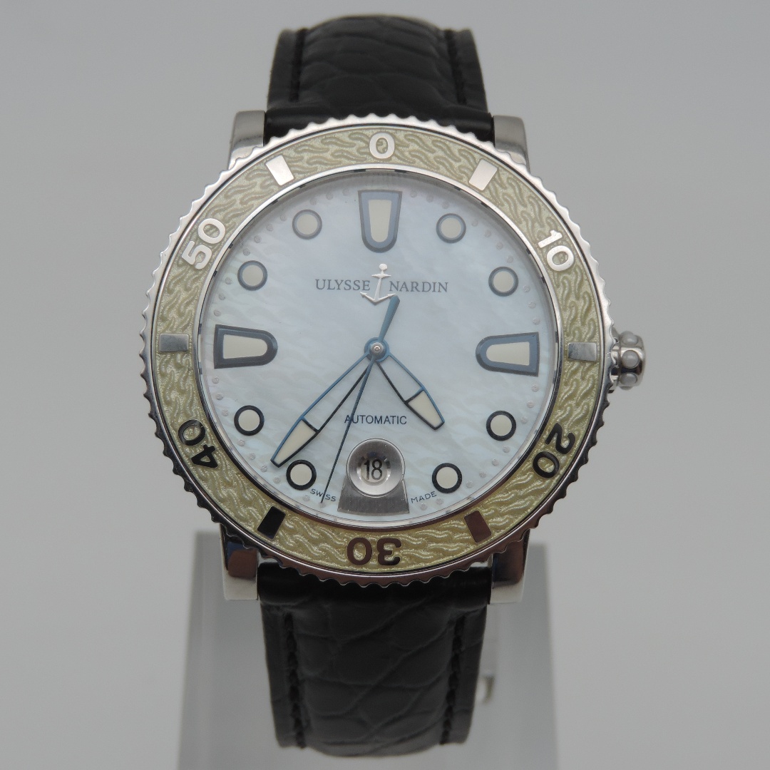 95新 Ulysse Nardin/雅典 航海系列/40mm贝母盘/自动机械/男表