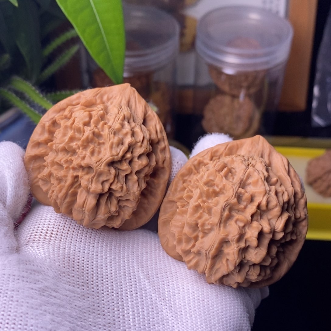 文玩核桃把件47.5官帽