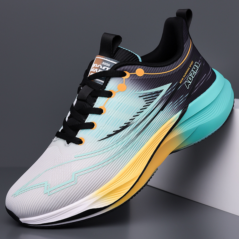 网面轻便男鞋高品质贴标运动跑步科技竞速跑鞋