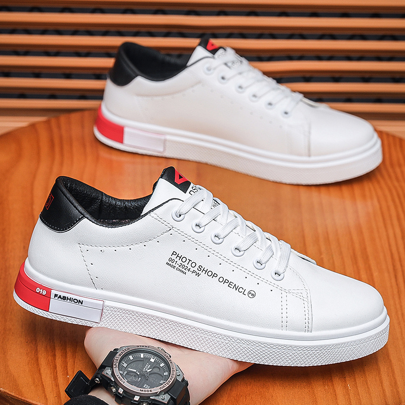 快抖小白鞋男2024春秋新款板鞋四季款休闲板鞋