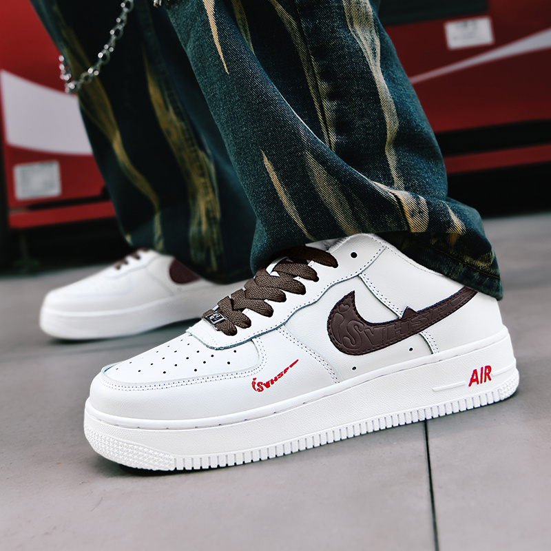 号空军一号鞋面超纤橡胶时尚休闲鞋