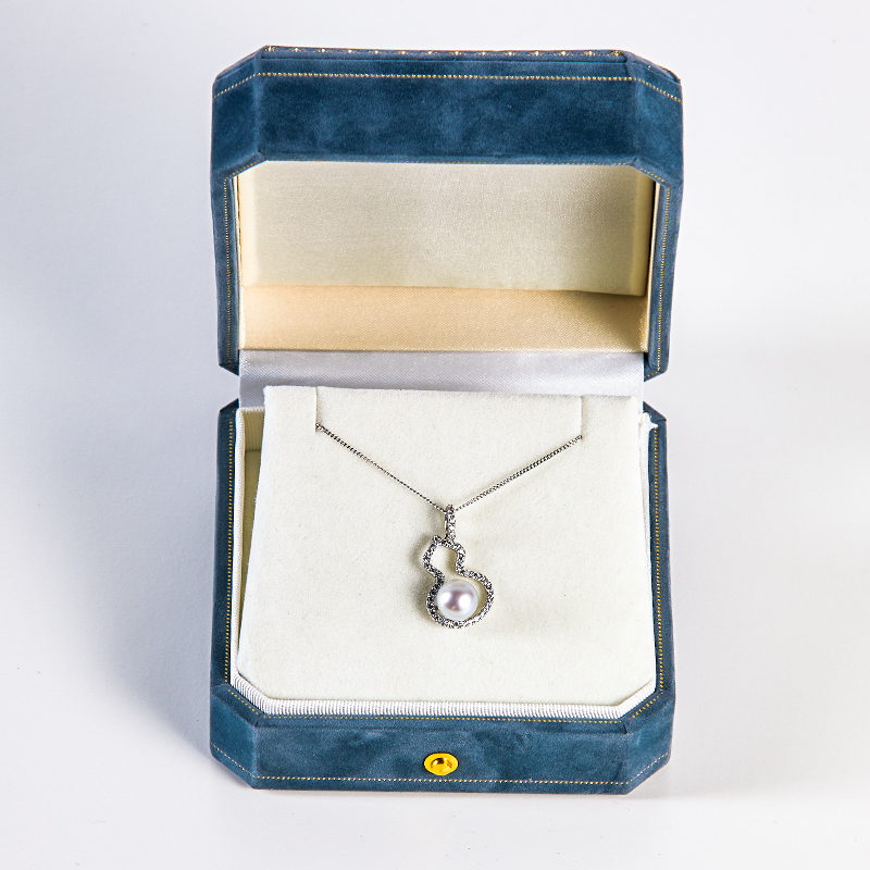 海水akoya天然真珍珠8-9mm真多麻吊坠镶嵌轻奢气质简约时尚百搭