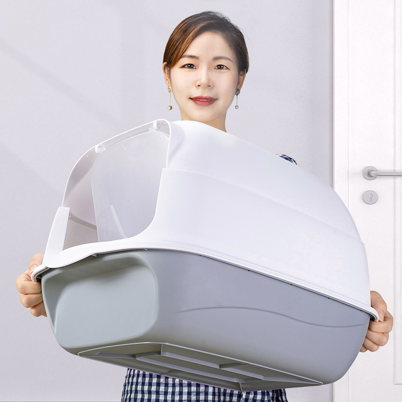 全封闭猫砂盆可掀盖超大号隔臭防带砂猫厕所特大号成幼猫咪用品