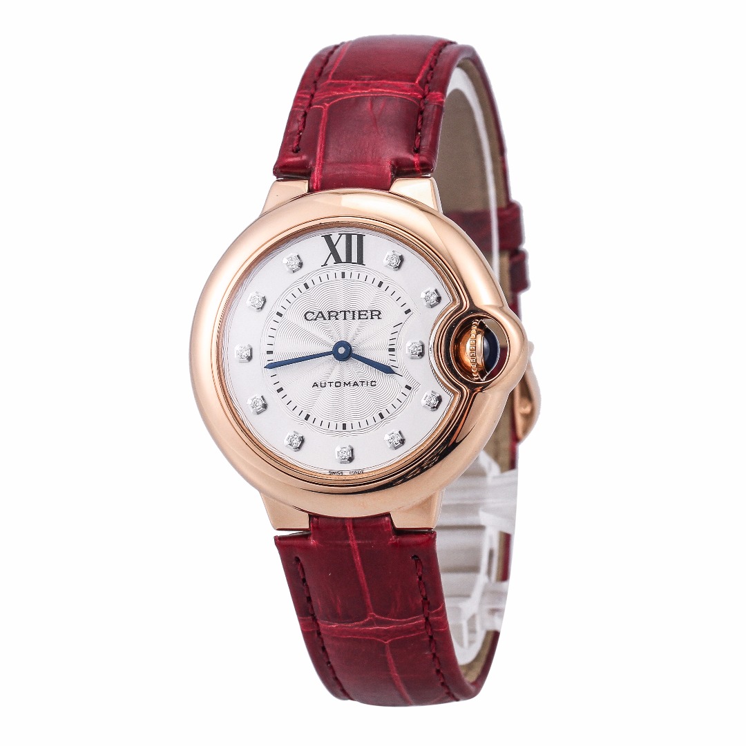 95新 Cartier/卡地亚 蓝气球系列WE902063自动机械女士腕表