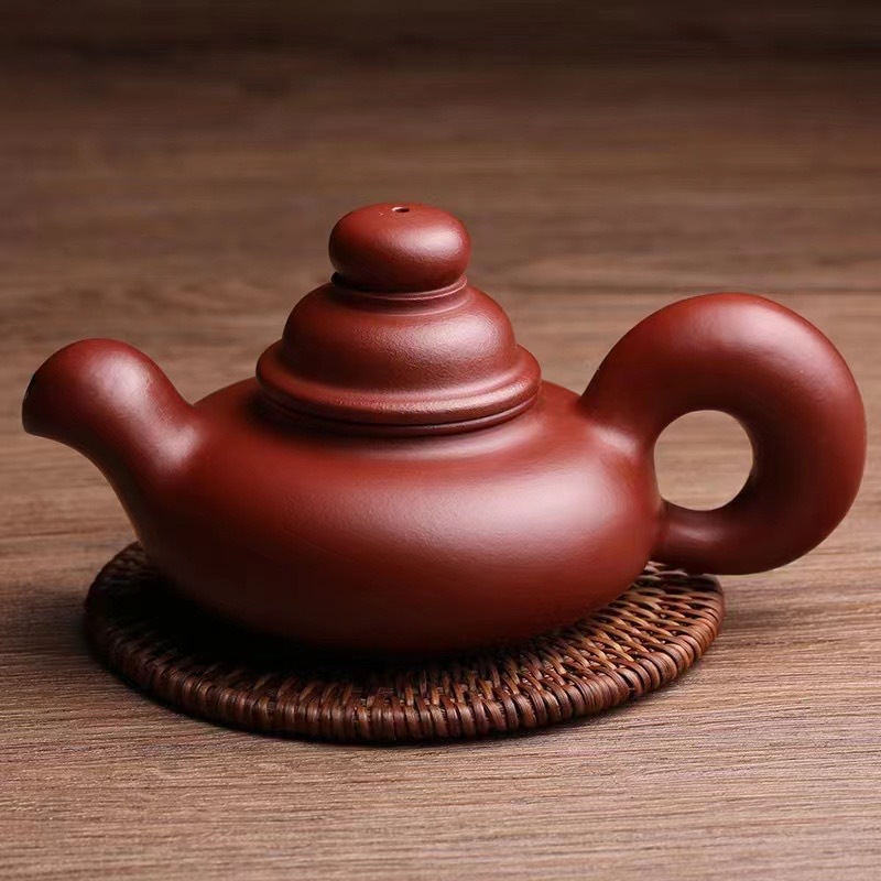 道洪松鼠壶全手工制作红泥纯手工壶