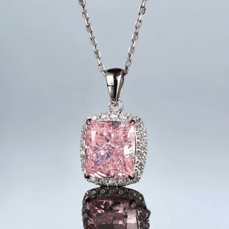 方糖高级感粉钻 项链 挂车链接勿拍 YS-2B