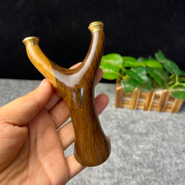 黑檀木微瑕块压刀锋实木弹弓花纹随机