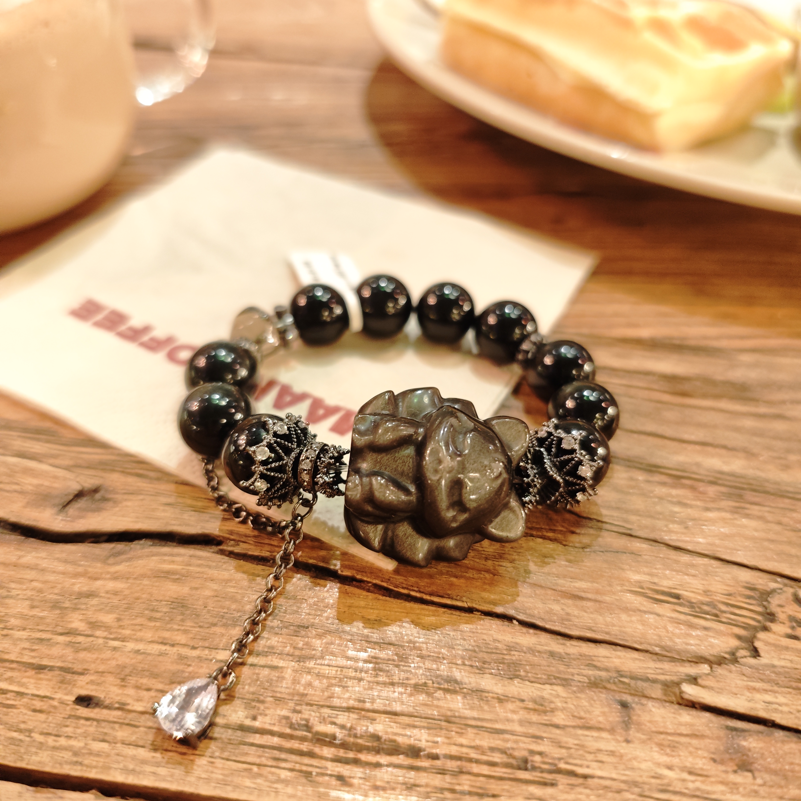 【拾贝珠宝】彩曜石小狐狸