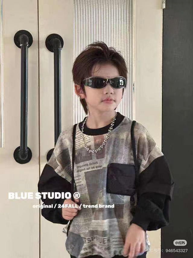 男童休闲单卫衣110-150