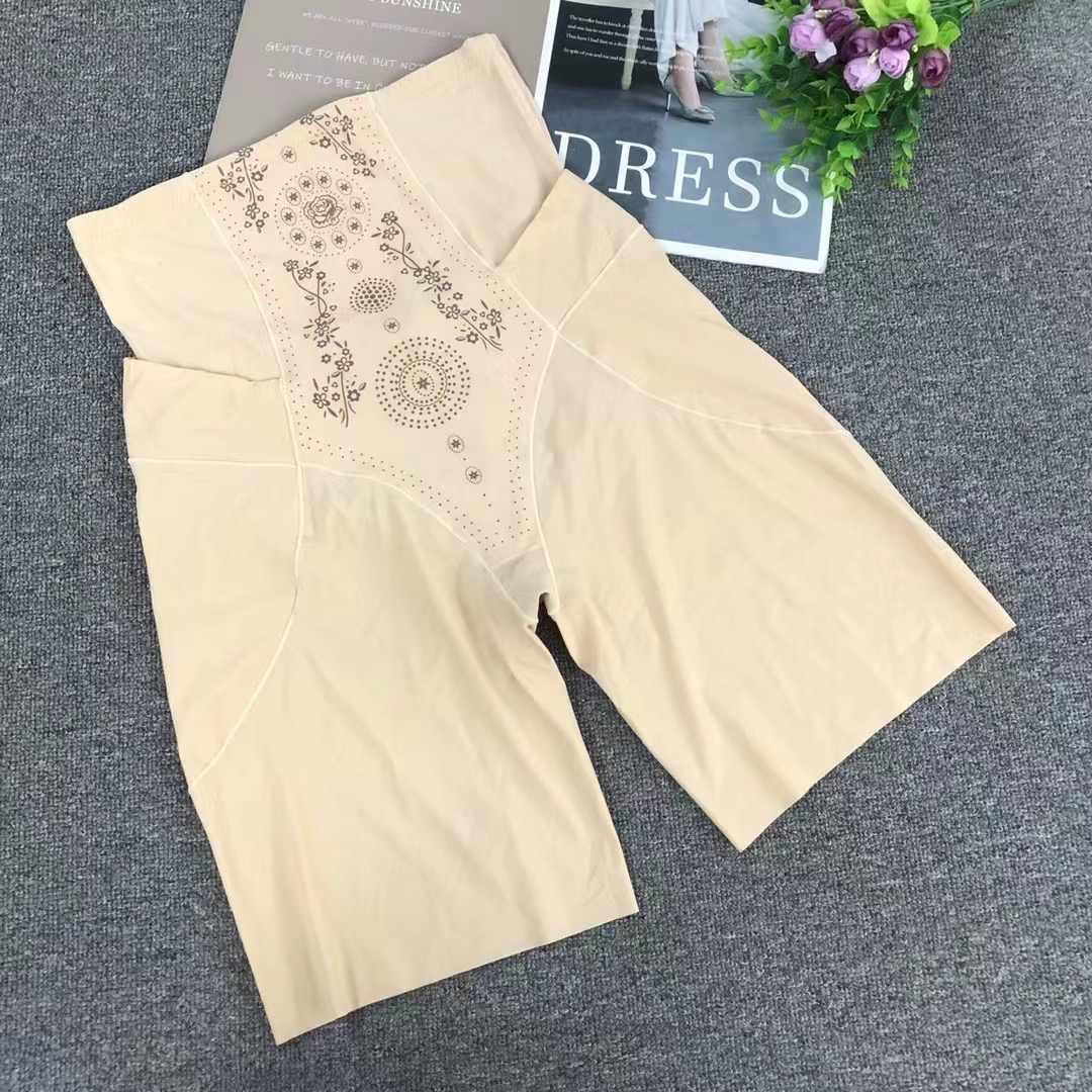 后脱式无痕提臀收腹内裤女高腰强力收小肚子产后大码塑形束腰平角