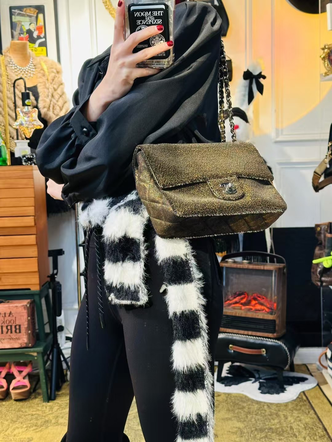 95新 Chanel/香奈儿 兜兜 咖啡馆成衣系列斜挎包