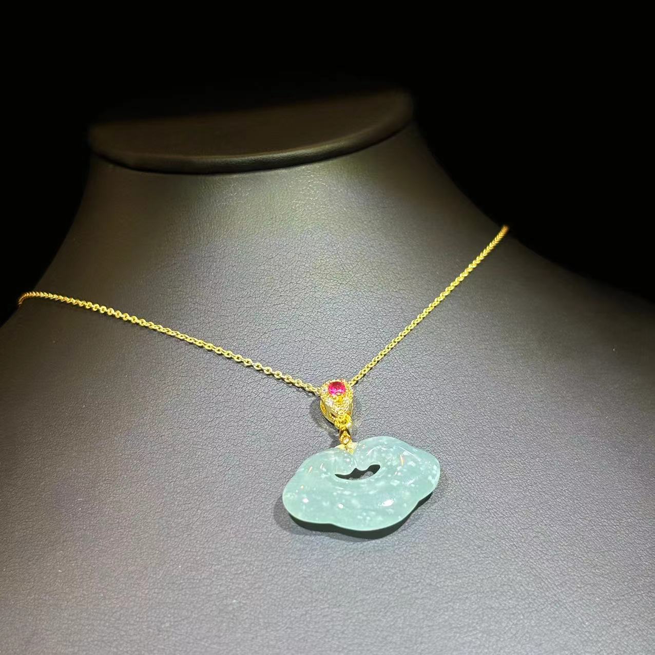 【符老板】f896-翡翠如意吊坠