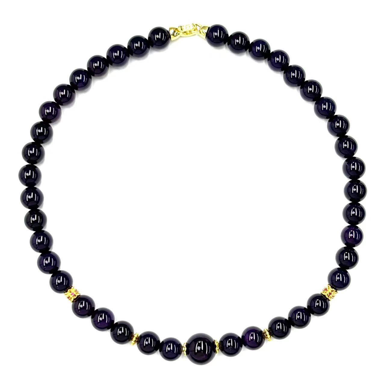 【符老板】x570-国风设计紫俱来玛瑙妈妈链-赠礼盒-