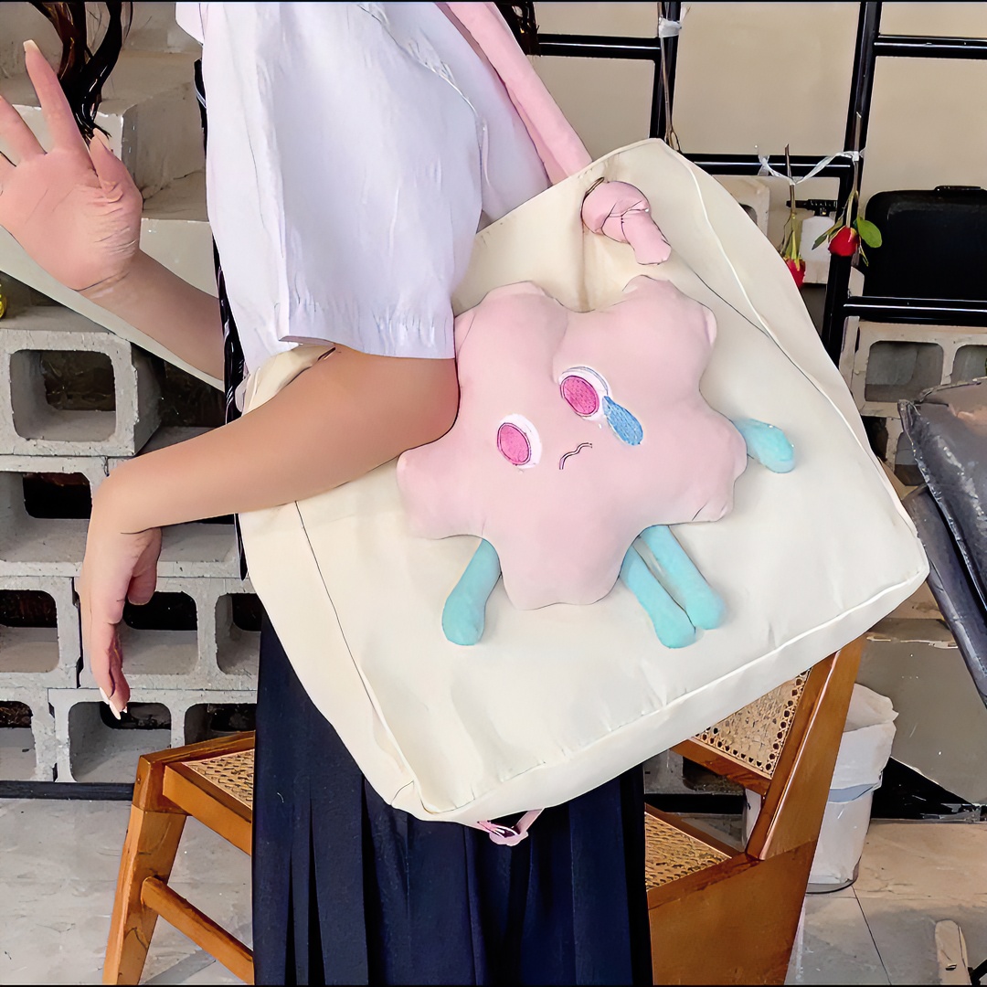 2【一大一小或两小组合】主播热卖帆布包郊游包单肩双肩包套装