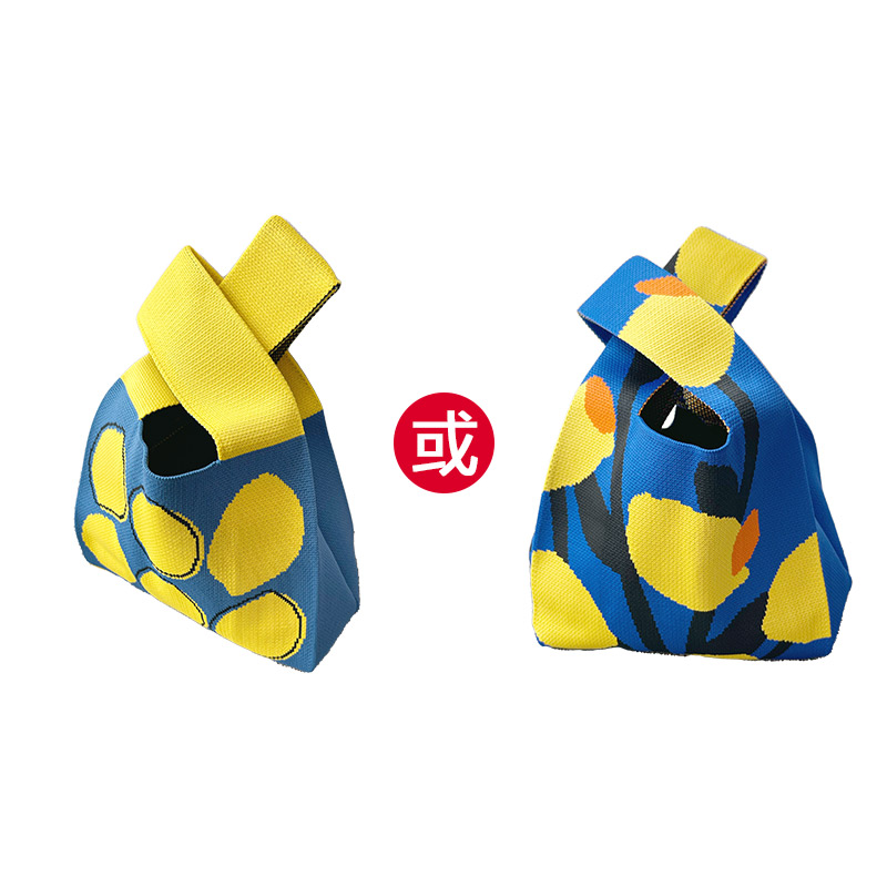 大柠檬毛线针织包