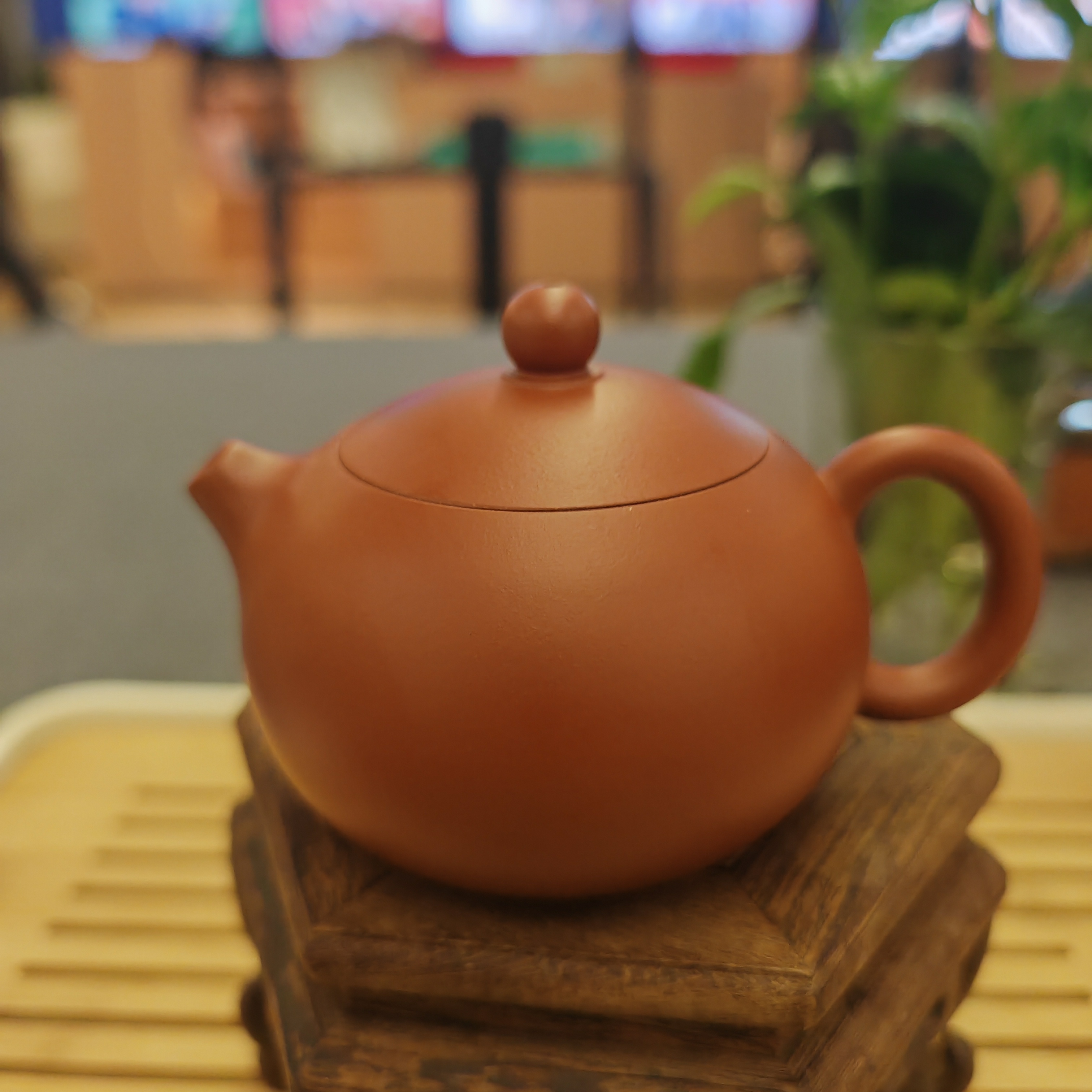 宜兴紫砂壶 原矿大红袍西施壶 沈丹正品精美纯手工壶180CC