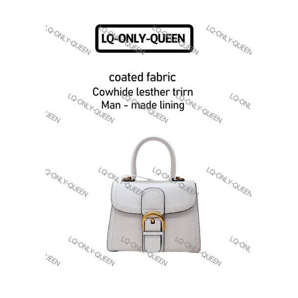 LQ-ONLY-QUEEN手工真皮女包得手提包白色