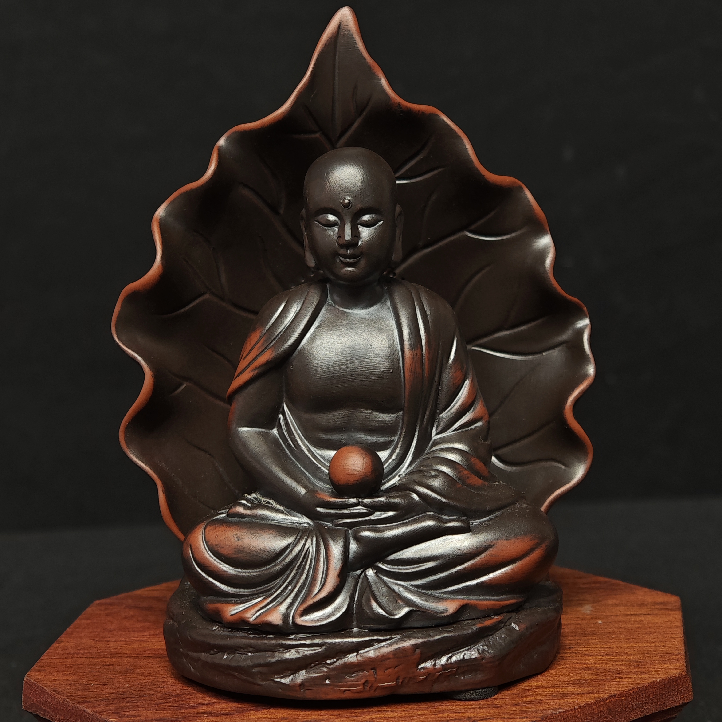 一叶一菩提茶漏摆件茶座茶盘摆件