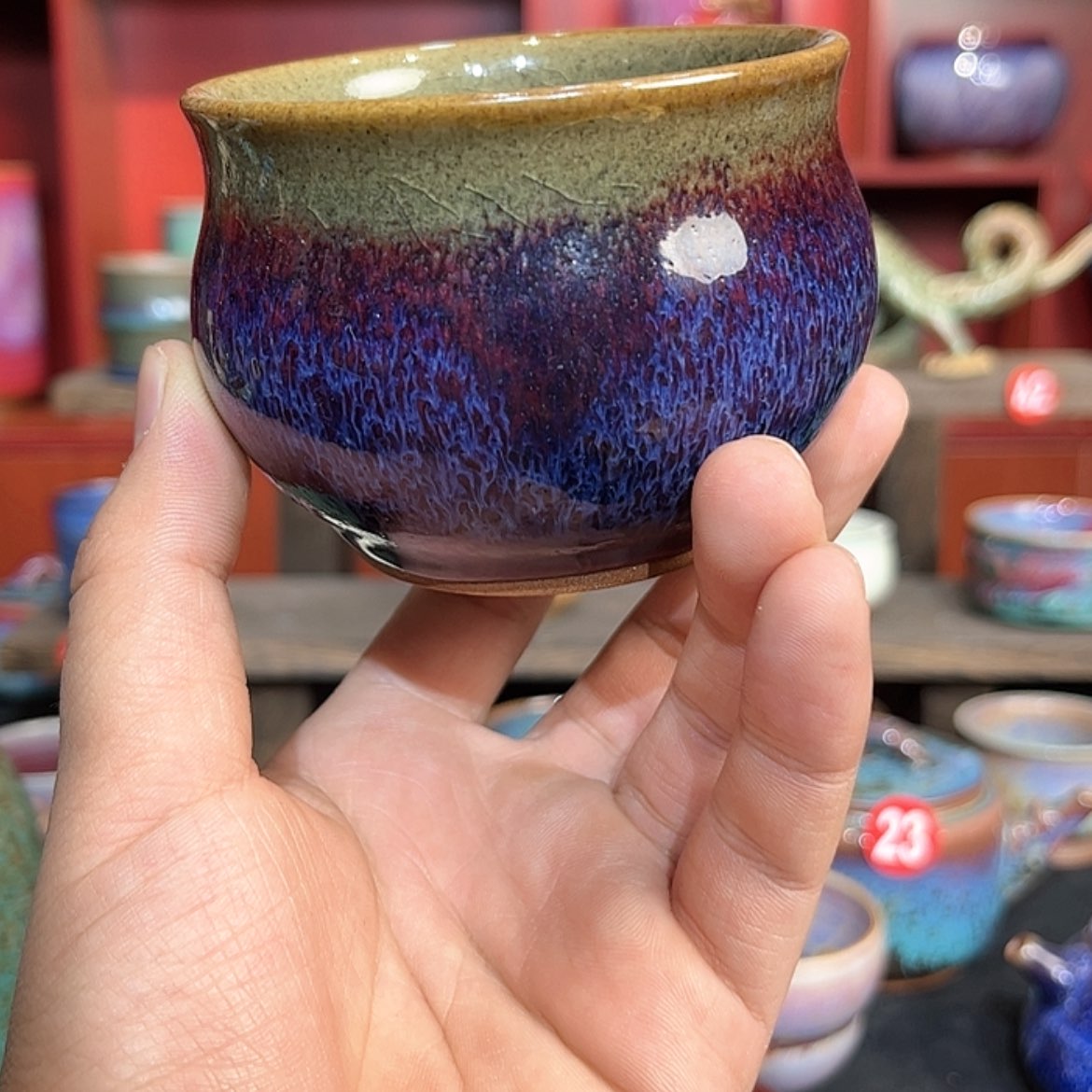 【闪购商品】陶瓷钧瓷手拉坯负**正