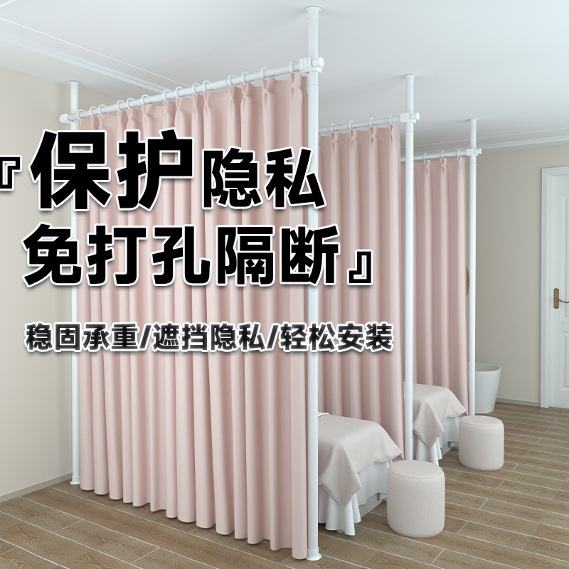 顶天立地屏风客厅隔断做房间板墙简易自装遮挡卧室折叠移动分隔帘