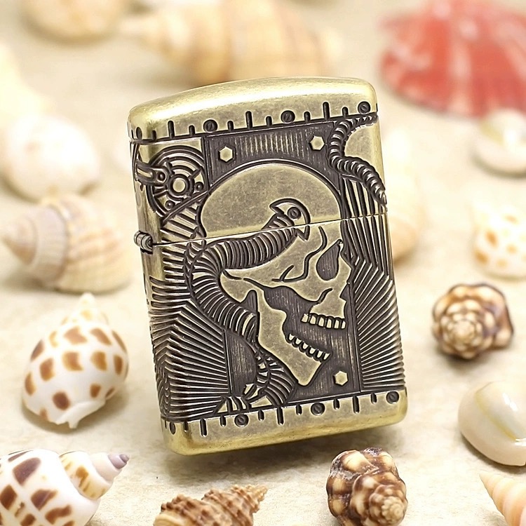 zippo打火机美国 29268 朋克骷髅 美版原版TC9901DK
