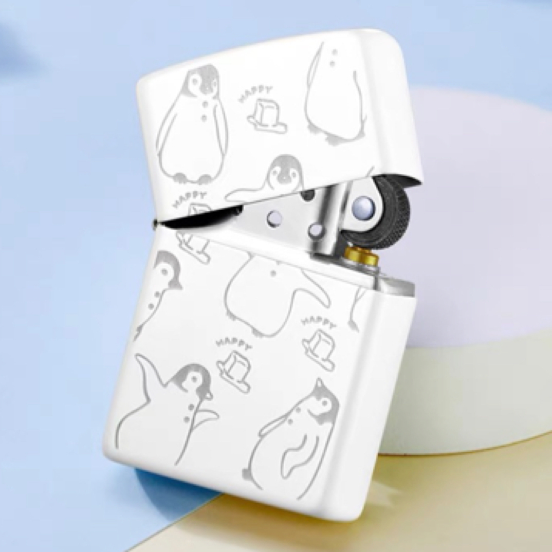 Zippo打火机美国 LZE-1048 冰雪企鹅 中版原版 TCJ1