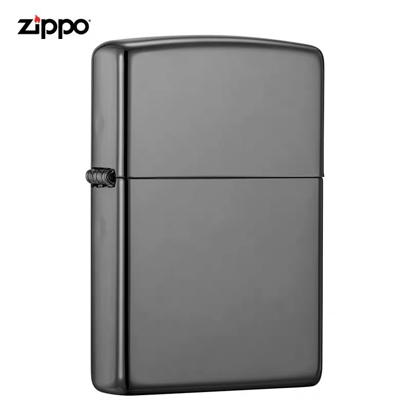 zippo打火机美国 LCO-0366 镜面黑镍基础款 中版原版 TCJ1