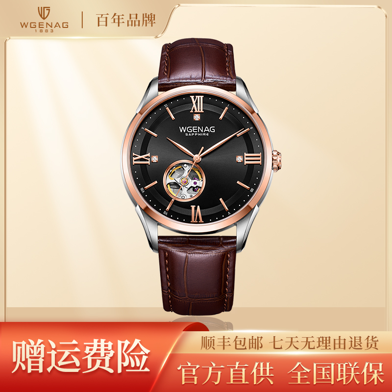 WGENAG/瓦格纳 高端进口机械机芯男表 6022 慧眼天轮
