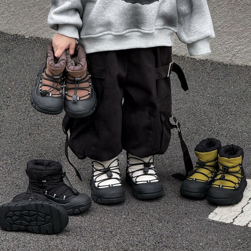 儿童加厚大棉雪地靴登山滑雪鞋加厚大棉鞋运动男童女童户外防滑