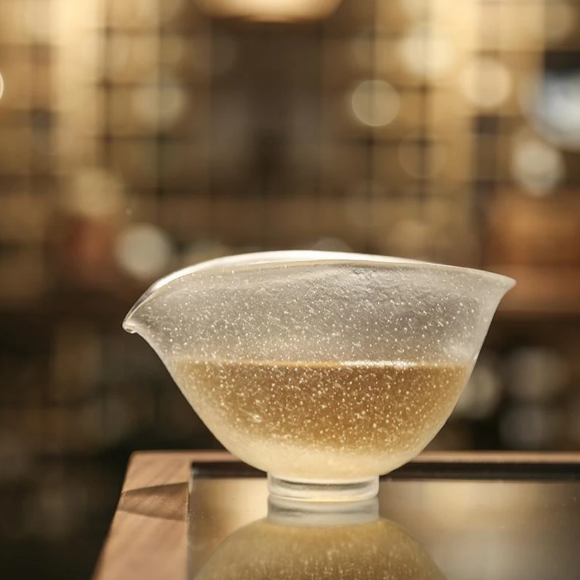 【兰舟公道杯冰透白120ml】琉璃高档公杯分茶器功夫茶海