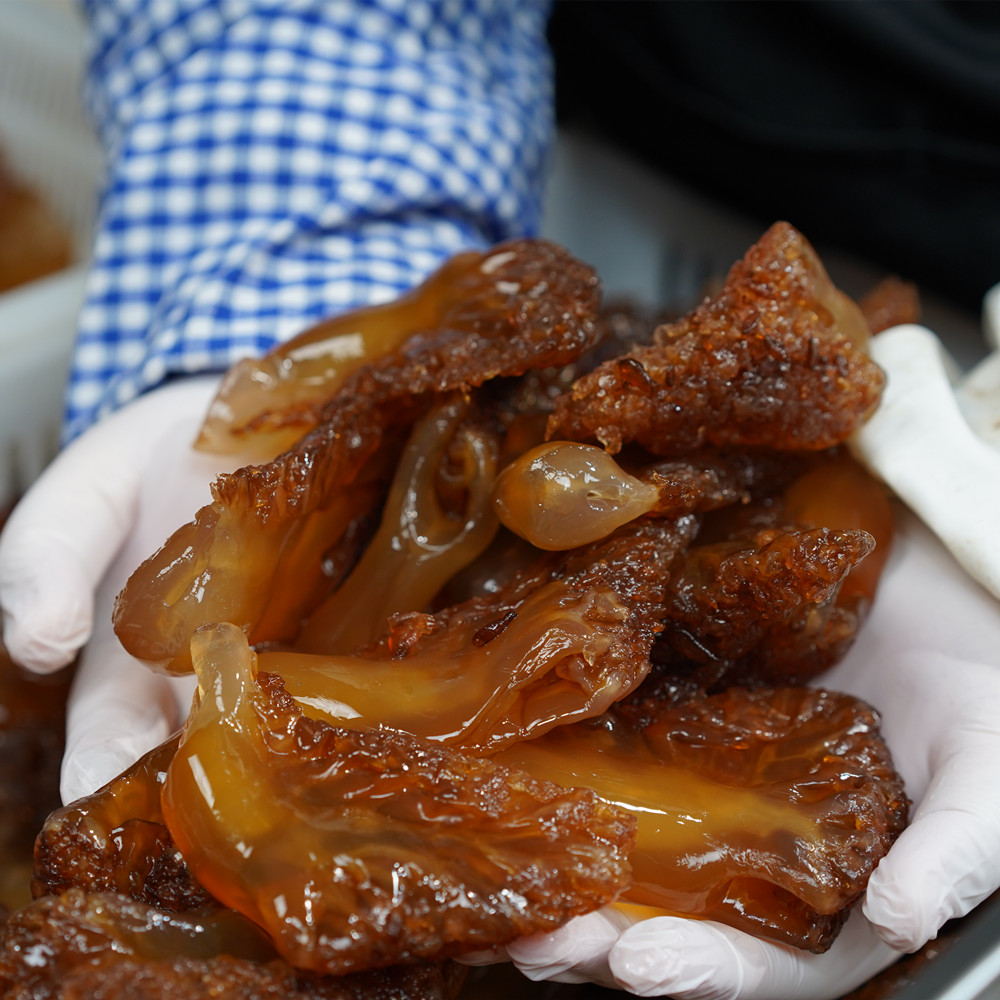 石浦船老大海鲜 宁波舟山本地正宗海蜇头 绵红蛰头 3斤-6斤