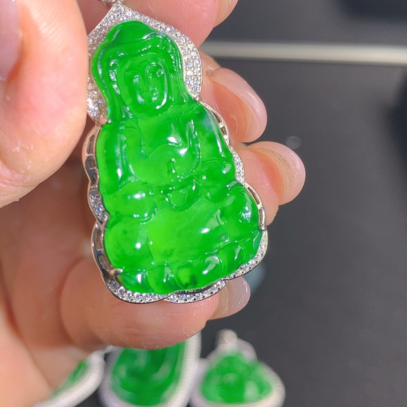 【闪购商品】翡翠颈饰银S925镶嵌