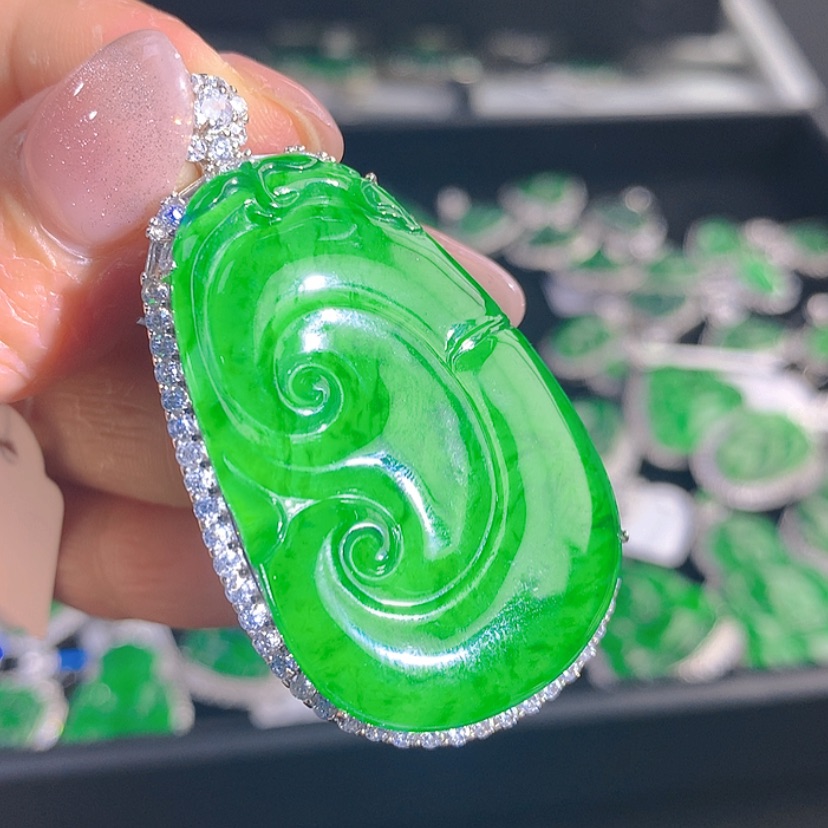 【闪购商品】翡翠颈饰银S925镶嵌