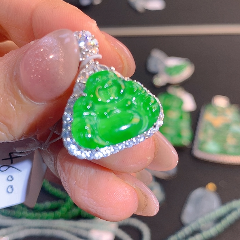 【闪购商品】翡翠颈饰银S925镶嵌