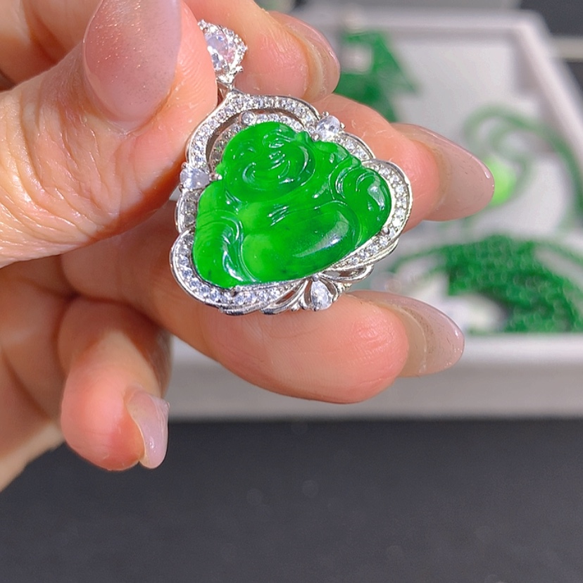 【闪购商品】翡翠颈饰银S925镶嵌